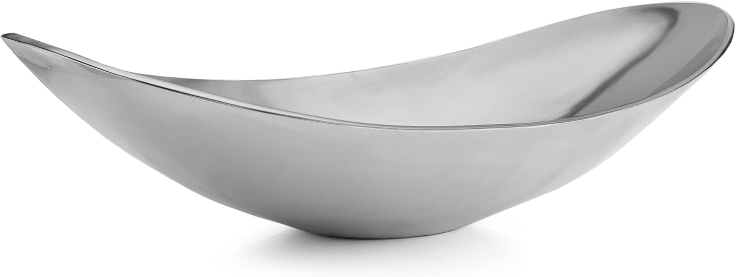 nambe Lava Bowl | Extra-Large Decorative Centerpiece for Dining Table, Kitchen Countertop, Party Serving Bowl for Meat, Bread, & More | Made of Metal Alloy | Oven Safe Bowl | 22-Inch
