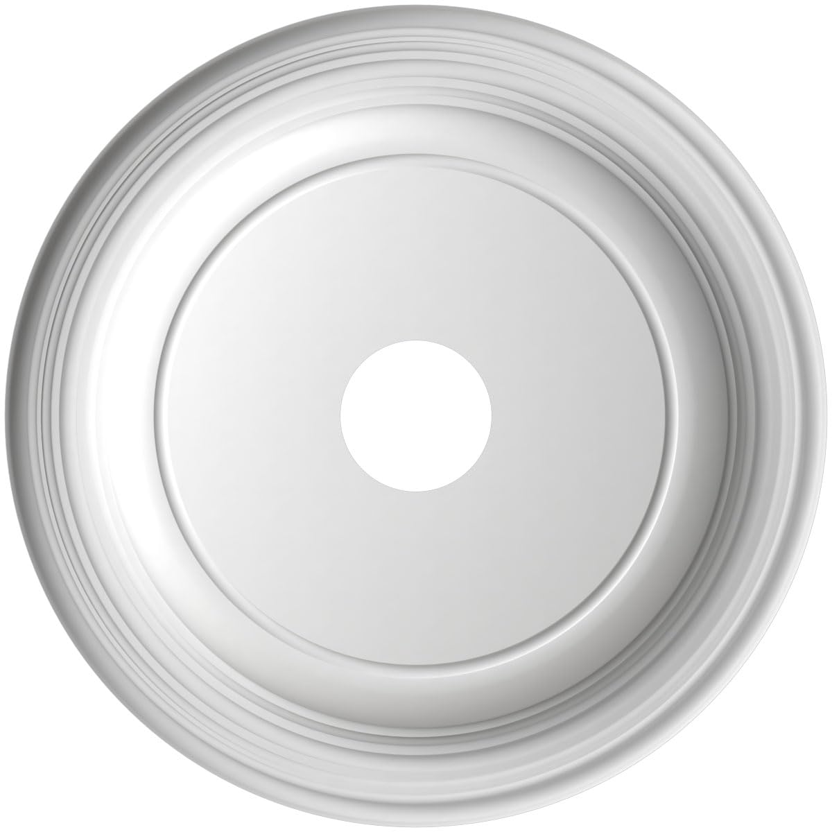 Ekena Millwork 19Od X 3 1/2Id X 1 1/2P Traditional Thermoformed Pvc Ceiling Medallion (Fits Canopies Up To 11 1/2), Metallic Cop
