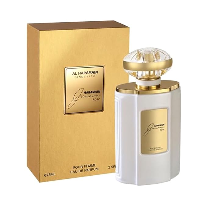 Al Haramain Junoon Rose - Arabian Perfume for Women - Long Lasting Perfume for Women - Floral Fragrances - Eau de Parfum for Women - 2.5 oz