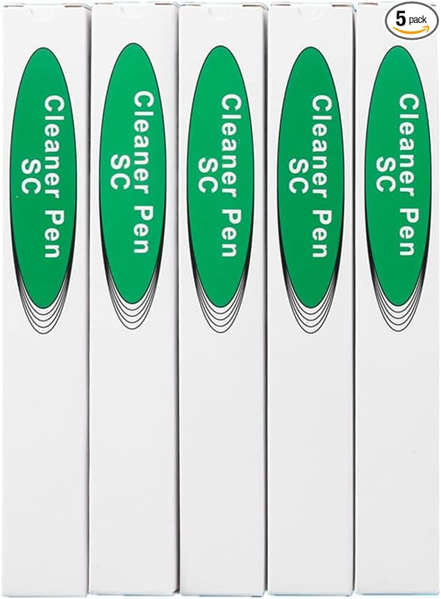 Fiber Cleaner,5PCS Fiber Optic Cleaner Pen for 2.5mm Ferrules SC,FC,ST,SC/APC and FC/APC,800+ Clean Times