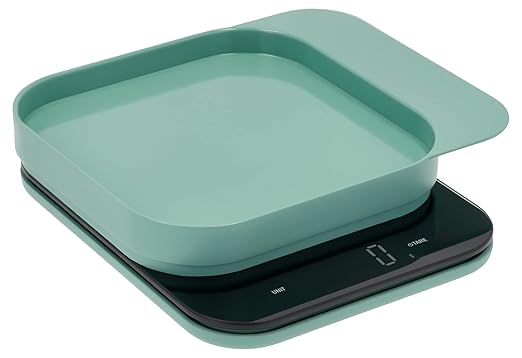 Rosti Mensura Kitchen Scale Accurate Measurements Made Effortless - Experience Precision Cooking with Battery - Powered Convenience - Requires 3 AAA Batteries for Reliable Performance (Nordic Green)