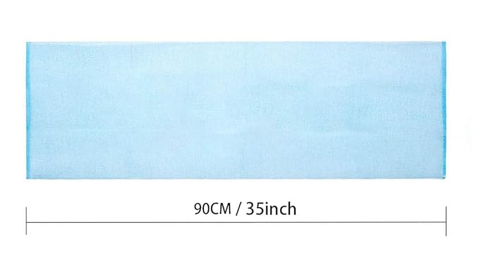 ARCH&M Exfoliating Body Towel (3 Pack) for Glowing, Silky-Smooth Skin - Japanese Beauty Washcloth for Deep Exfoliation & Improved Circulation in The Shower (Blue x 3)