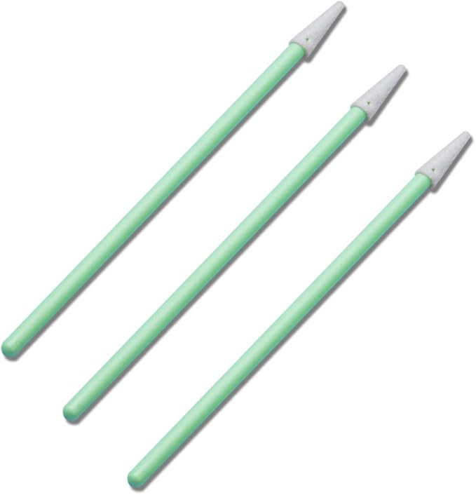 3.0" PCB Board Cleaning Swabs, Cleanroom Lint Free Pointed Foam Tip Swab for Camera, Optical Lens, Electronics, Detailing, Small Hole and Hard-to-Reach Area CK-FS750 (100)