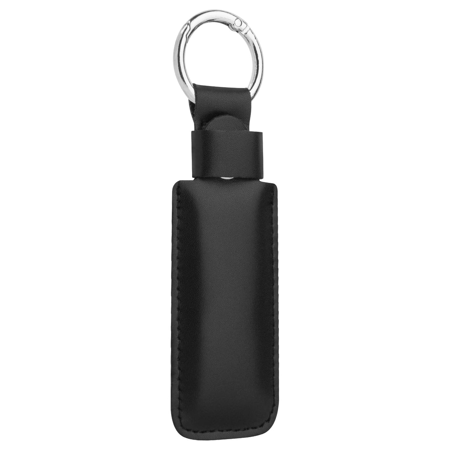 CaSZLUTION Microfiber Leather USB Flash Drive Case - Anti Lost USB Flash Drive Holder Protective Cover with Keychain, Small Portable Storage Carrying Case for USB Flash Drive (1PC, Black) -Like New