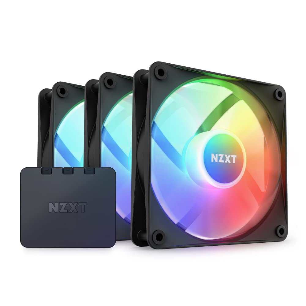 F120Rgb Core - 120Mm Rgb Fan - Triple Pack W/Rgb Controller - Black