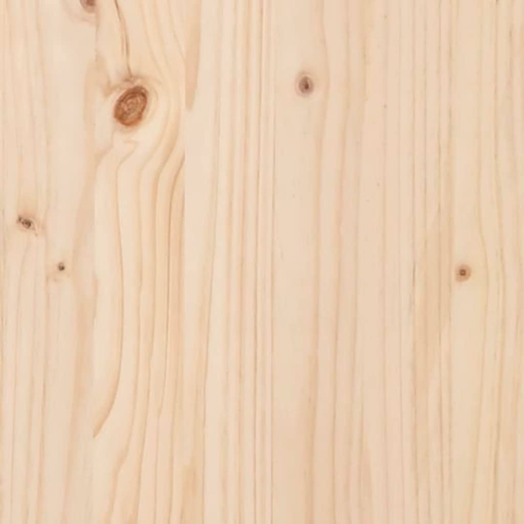 WXGTBKPR Solid Pine Wood Garden Planter Box, 27.6-Inch Square Outdoor Flower Bed for Patio, Deck, Balcony, Rustic Vegetable Container Stand