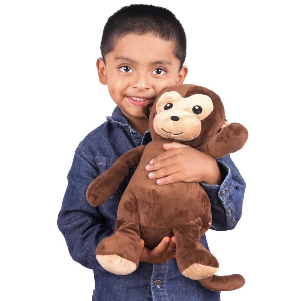 Squirrel Products Cuddle Mates Stuffed Animal Plush Toy - 14 Inch - Monkey