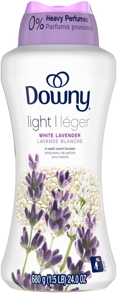 Downy Light Laundry Scent Booster Beads for Washer, White Lavender Scent, 13.4 oz, with No Heavy Perfumes