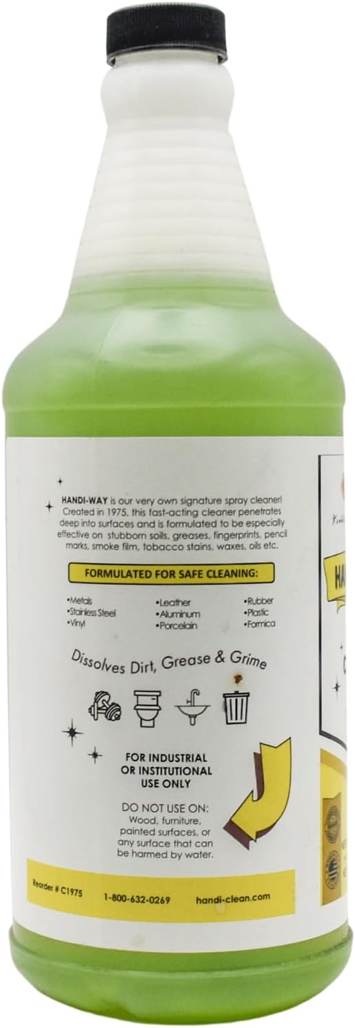 Handi-Way Spray Cleaner - Cleaning Agent for General Tasks, Safe on Most Surfaces, Mild Sassafras Scent