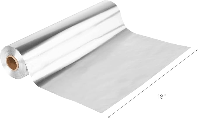 Karat 18” x 1000' Heavy Duty Aluminum Foil Roll | 1000 Feet Long | Industrial Size and Strength