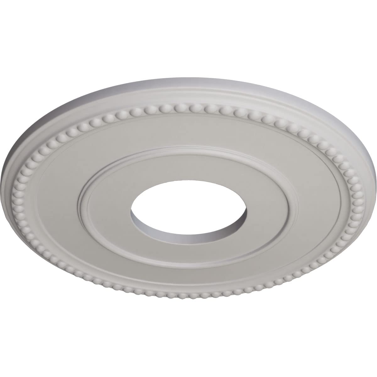 Ekena Millwork Cm12Bruwf 12 1/2Od X 3 7/8Id X 3/4P Bradford Ceiling Medallion Fits Canopies Up To 6 5/8, Ultra Pure White