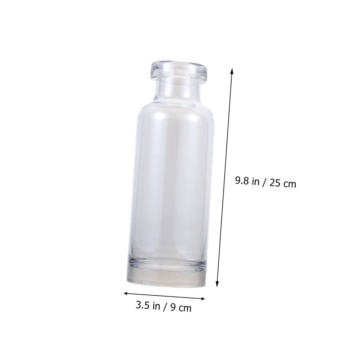 OUNONA Glass Hydroponic Plant Vase for Home Decoration Transparent Small Mouth Terrarium for Indoor Propagation and Stylish Room Accent