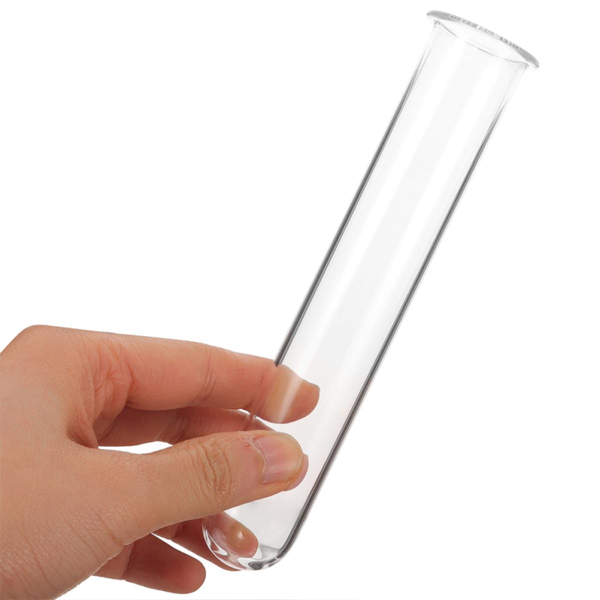 VALICLUD 4Pcs Glass Plant Tubes Propagation Vase Set 2.5X3X18Cm Hydroponic Test Tube Holders for Desk Terrarium Home Office Plant Propagation
