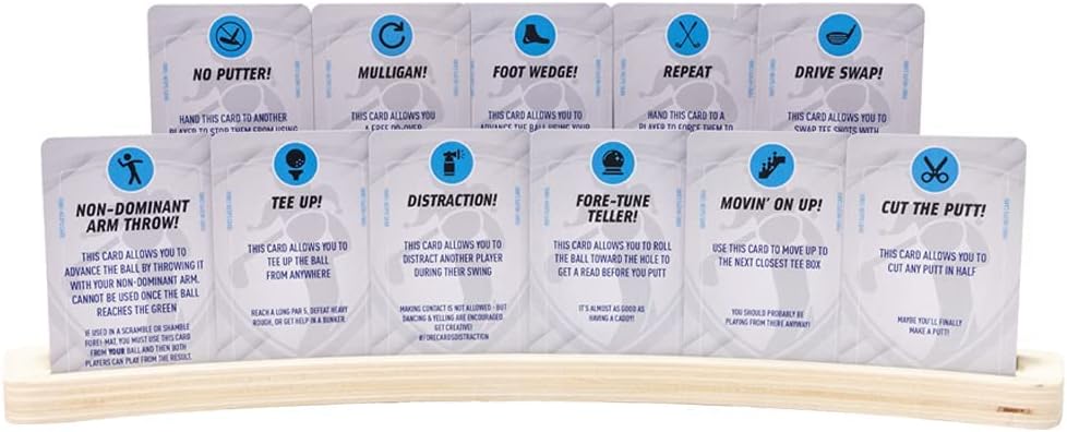 Fore Cards On Course Golf Game – Interactive Golf Card Game for Fun, Strategy & Competition – Mix Classic & Unique Formats – Fore Cards Golf Games and a Gift for Golfers of All Levels