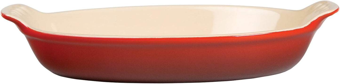 Heritage Oval Au Gratin Dish - Cerise