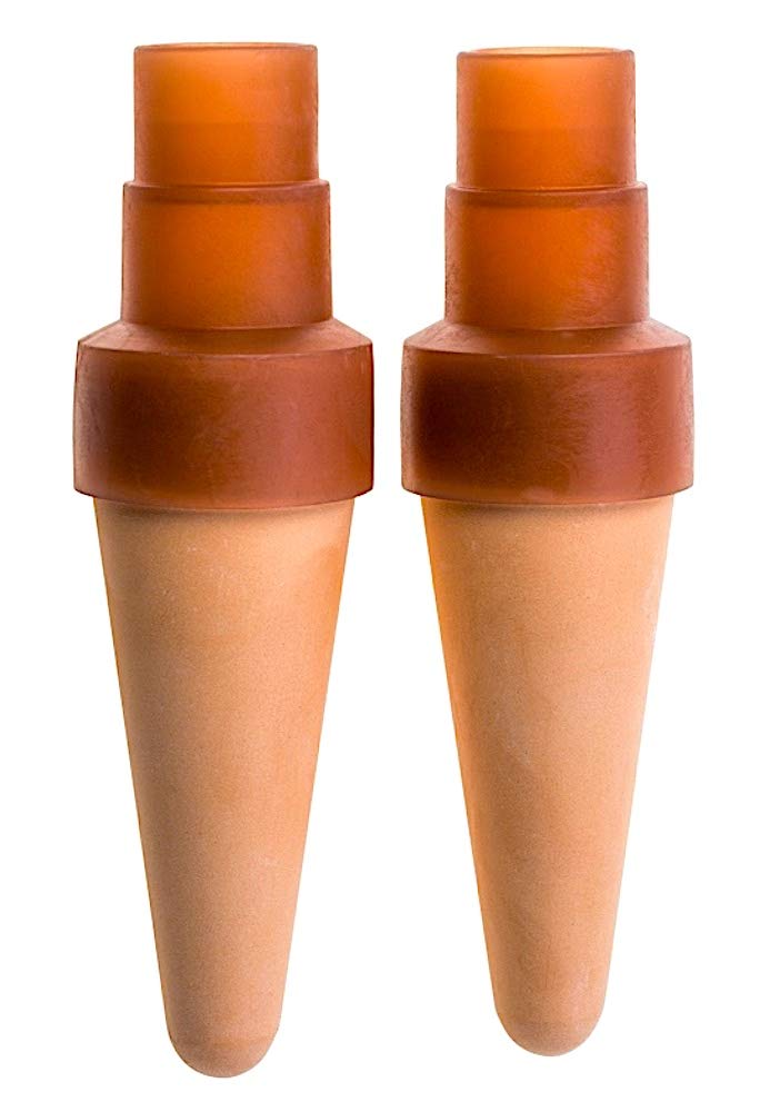 Blumat Plant Watering Device - Easy XL Self Watering Planter Insert for Indoor Plants - Bottle Adapter - Prevents Overwatering and Underwatering for Healthy Growth - 2 Pack