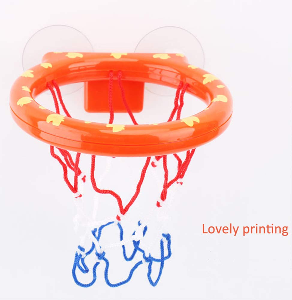 Deerbb Baby Bath Toys Basketball Hoop & Mini Balls Set for Toddlers Boys Girls, Bathtub Playsets for Kids 1 Years Old+