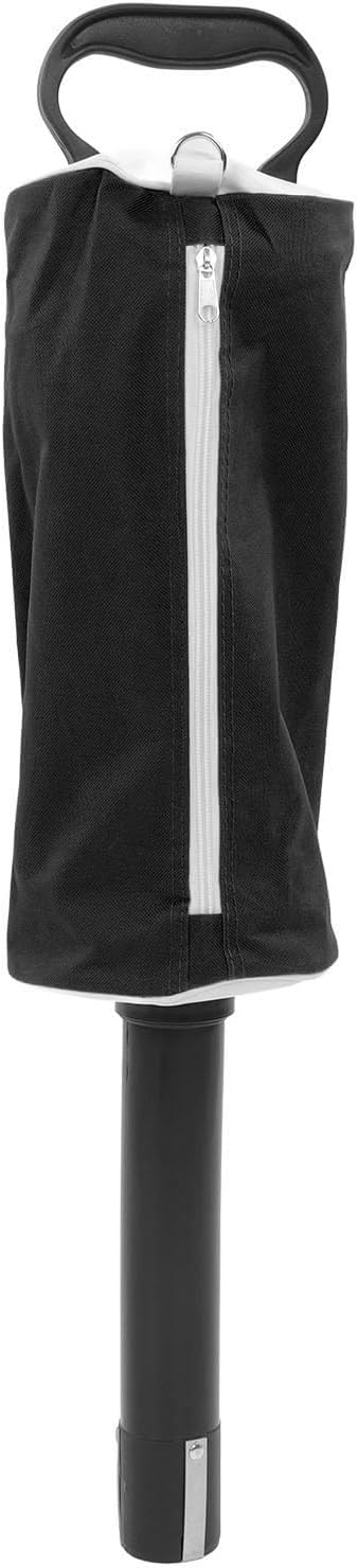 Golf Ball Retriever, Golf Ball Picker Upper with Shag Bag and Detachable Plastic Tube, Golf Ball Grabber Hold up to 80 Balls