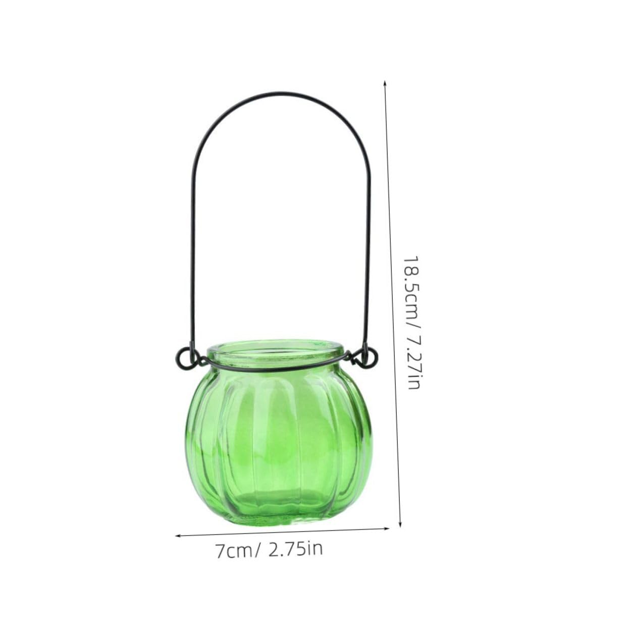 LIFKOME 4Pcs Hanging Hydroponic Vases Glass Plant Bottles with Handles for Home Decor for Weddings and Parties and Stylish Planter Terrariums for Bedroom