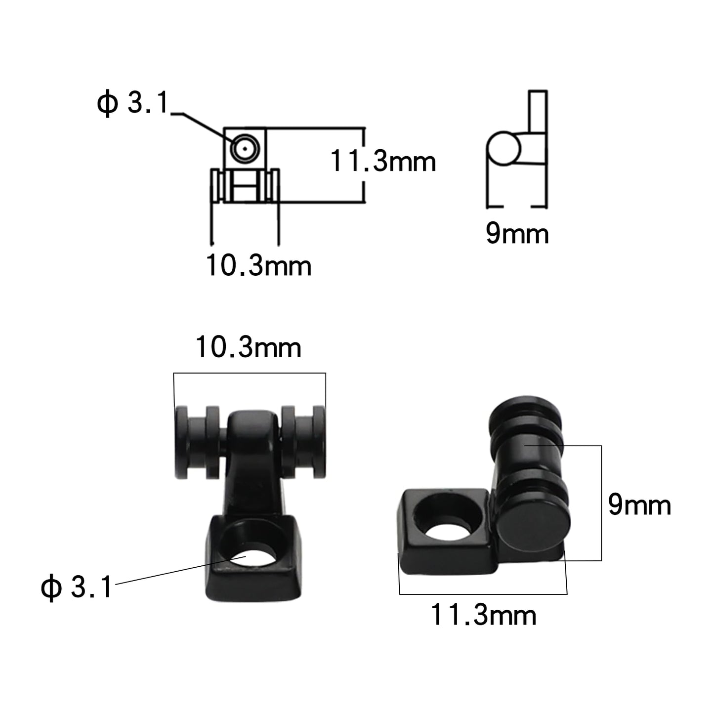 Ovsal 2 Pcs Black Roller String Retainer String Trees For Electric Guitar Roller String Tree Roller String Guide For Strat Strat