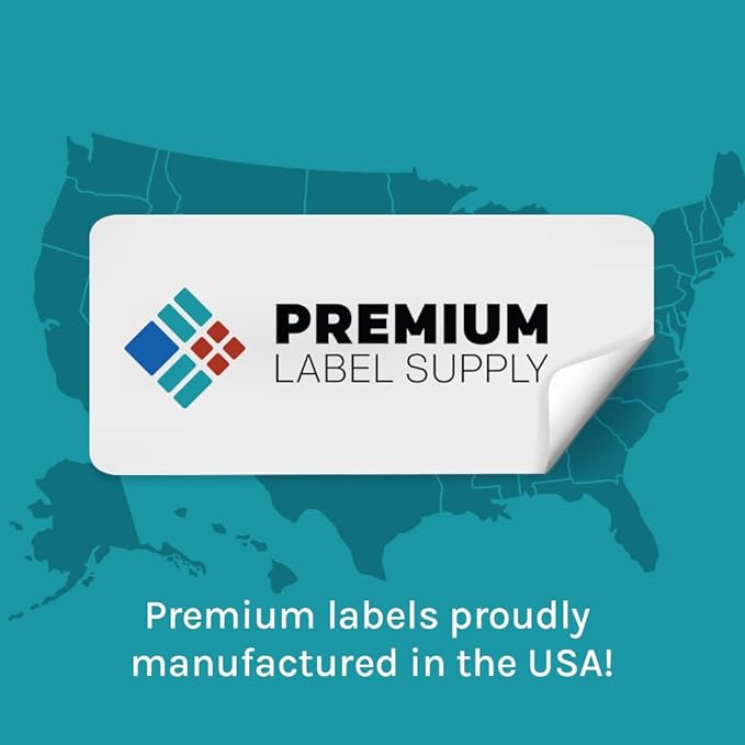 Premium Label Supply Glossy Clear Sticker Round Labels – 2" Circle – Laser/Inkjet Compatible – (20 per Sheet), 100 Sheets – 2,000 Total Adhesive Labels