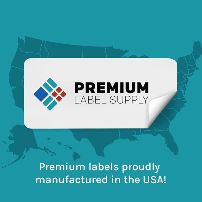 Premium Label Supply Glossy Clear Sticker Round Labels – 2" Circle – Laser/Inkjet Compatible – (20 per Sheet), 25 Sheets – 500 Total Adhesive Labels
