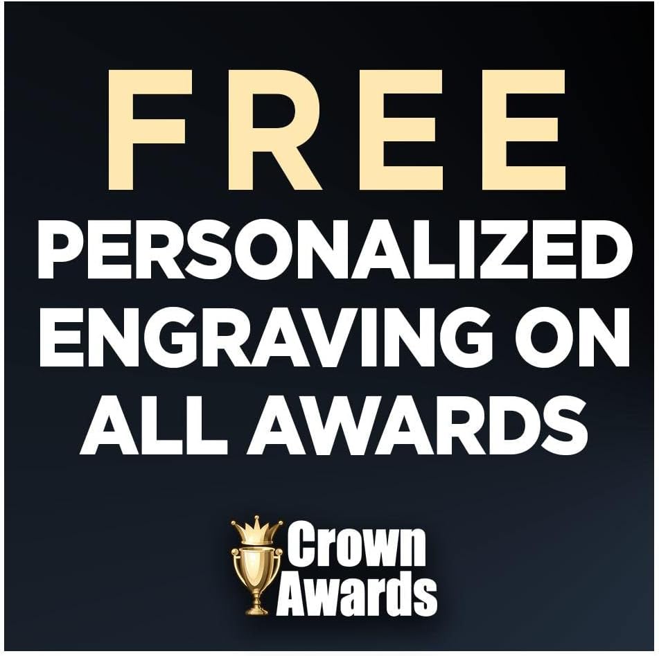 Crown Awards Customizable Crystal Trophy, 12.20" Engraved Skyscraper Crystal Award