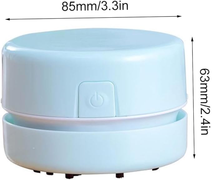 Desktop Vacuum Cleaner Mini Table Dust Diamond Paint Sweeper 8.5x6.3cm (No Battery)