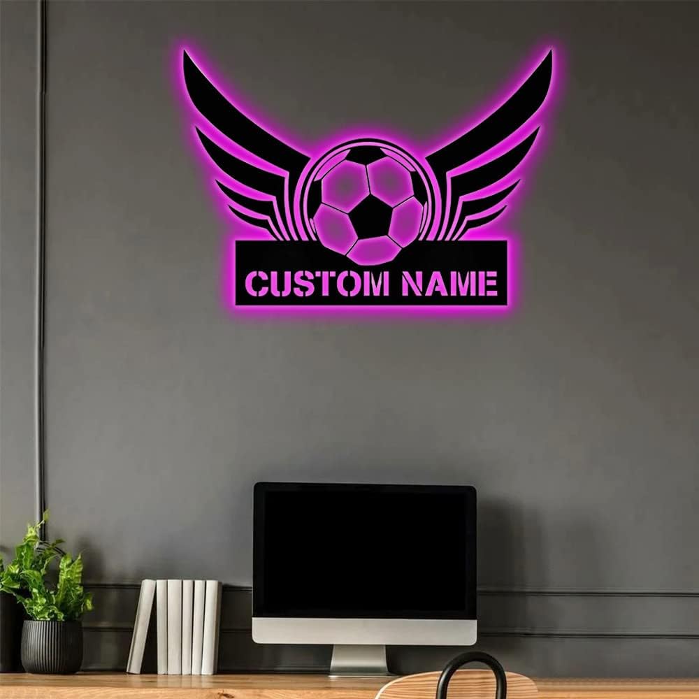 Personalized Name 7 Colors Baseball lamp Custom Baseball Wall Art Night Light LED Name Sign Gift for Men Baseball Lover