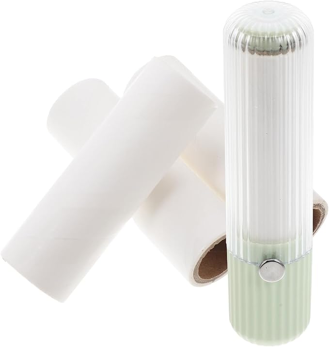 Extra Sticky Lint Roller Set for Pet Hair Removal with Handle and Tear-Off Refills Portable Reusable Lint Remover for Clothes Couch Carpet Dog and Cat Hair Cleaning