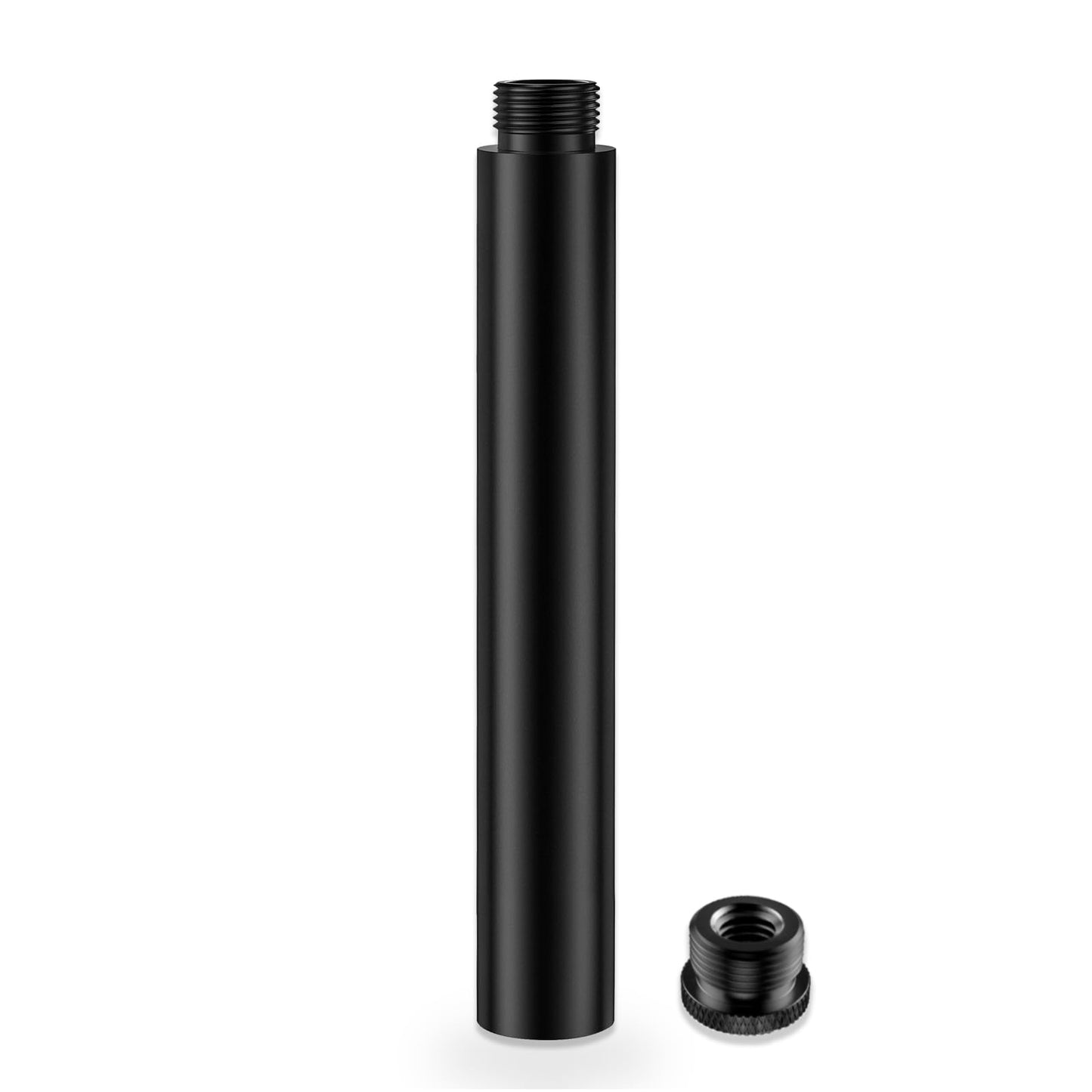 6-INCH Mic Stand Extension Tubes/Rods Parts, Universal 5/8-27 Thread, Fits Most Mic Booms, Gooseneck Arms, Bases