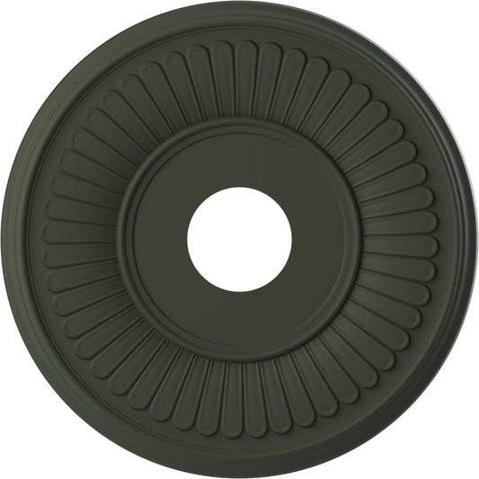 16Od X 3 1/2Id X 1P Berkshire Thermoformed Pvc Ceiling Medallion (Fits Canopies Up To 7), Ultracover Satin Hunt Club Green