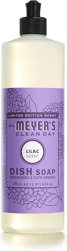 Mrs. MEYER'S CLEAN DAY Variety Pack 1 Liquid Hand Soap Lilac 12.5 OZ, 1 Dish Soap, Daisy 16 OZ, 1 CT