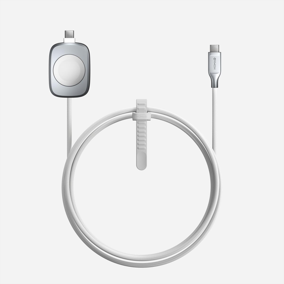 Nomad Apple Watch Charger Usb Type C Cable 1.5M White 2In1, Usb C Charging Cable - 100W Fast Iwatch Charger Usbc For Apple Watch