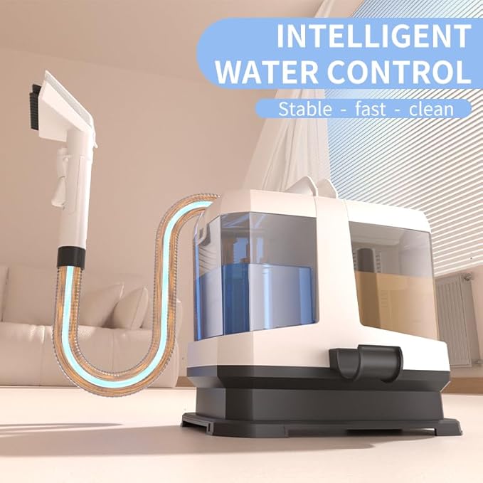 Portable Carpet and Upholstery Spot Cleaner Machine, 16Kpa Powerful Suction&Self-Cleaning, Suction Dual Brush, Handheld Carpet Cleaner, Deep Stain Cleaning for Carpet, Car, Couches, Pets, Stairs