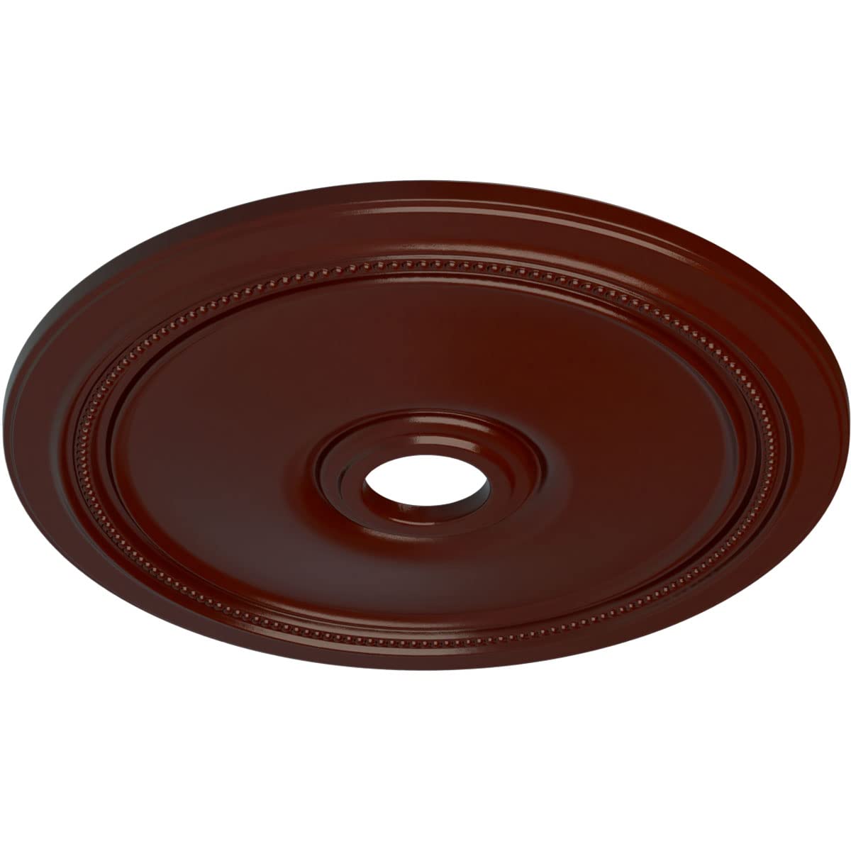 Ekena Millwork Cm24Dibmf Diane Ceiling Medallion, 24Od X 3 5/8Id X 1 1/4P (Fits Canopies Up To 6 1/4), Hand-Painted Brushed Maho