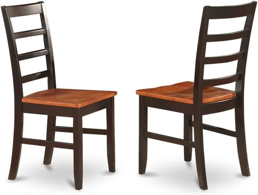 East West Furniture DOPF9-BCH-W 9 Piece Dining Room Furniture Set Includes a Rectangle Kitchen Table with Butterfly Leaf and 8 Dining Chairs, 42x78 Inch, Black & Cherry