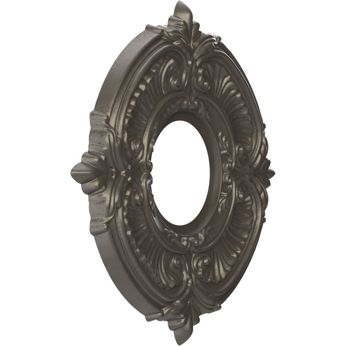 Ekena Millwork Cmp10Atdst Attica Thermoformed Pvc Ceiling Medallion (Fits Canopies Up To 4 1/8), 10Od X 3 1/2Id X 3/4P, Universa