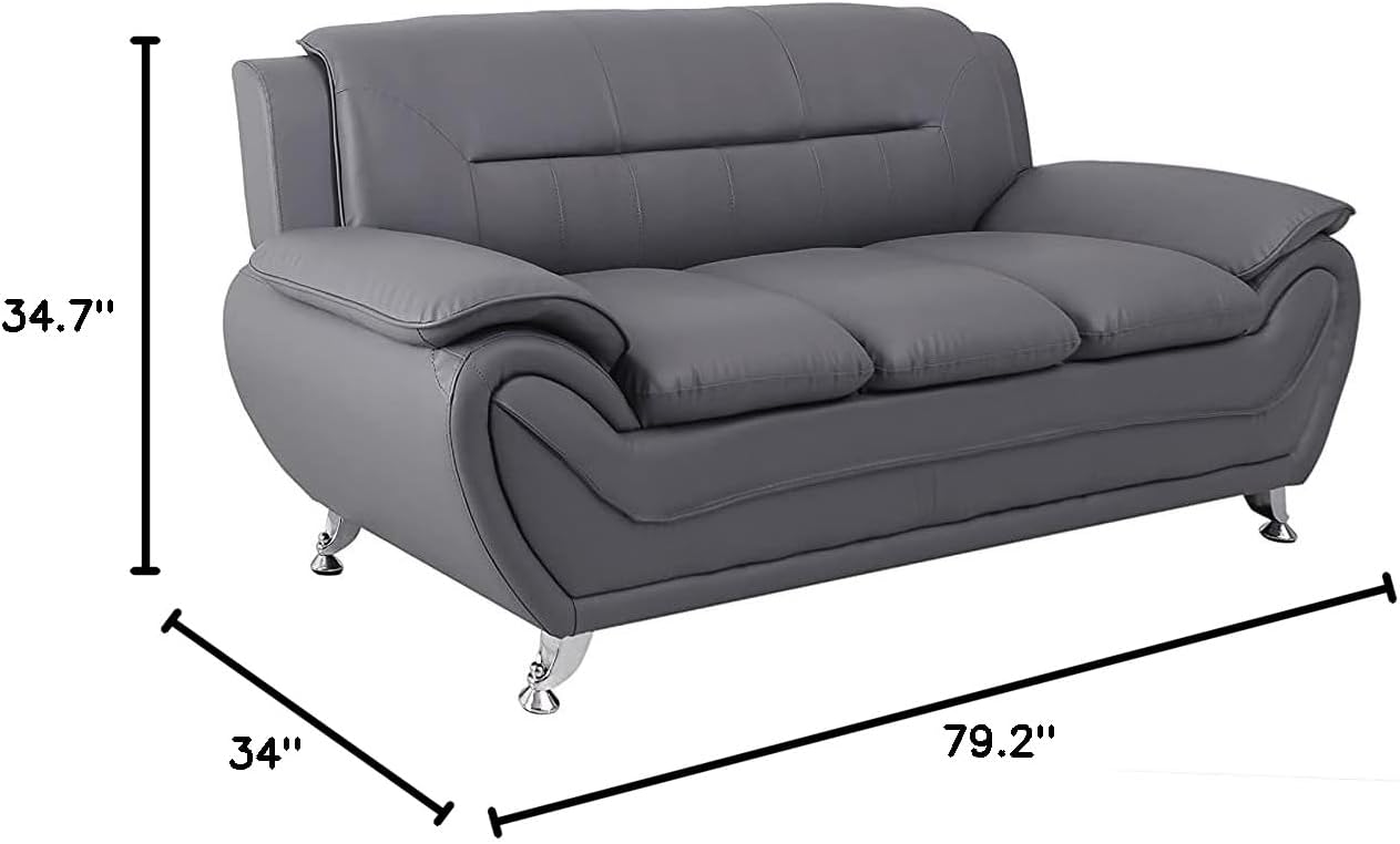 Container Furniture Direct Michael Sofa And Loveseat Gray