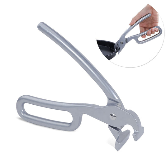 SHANGPEIXUAN Pizza Pan Gripper for Deep Pizza Pans,Heavy Duty Cast Aluminum Pan Tongs,Great for Pulling Hot Pizza Pan out of the Microwave,Oven … …