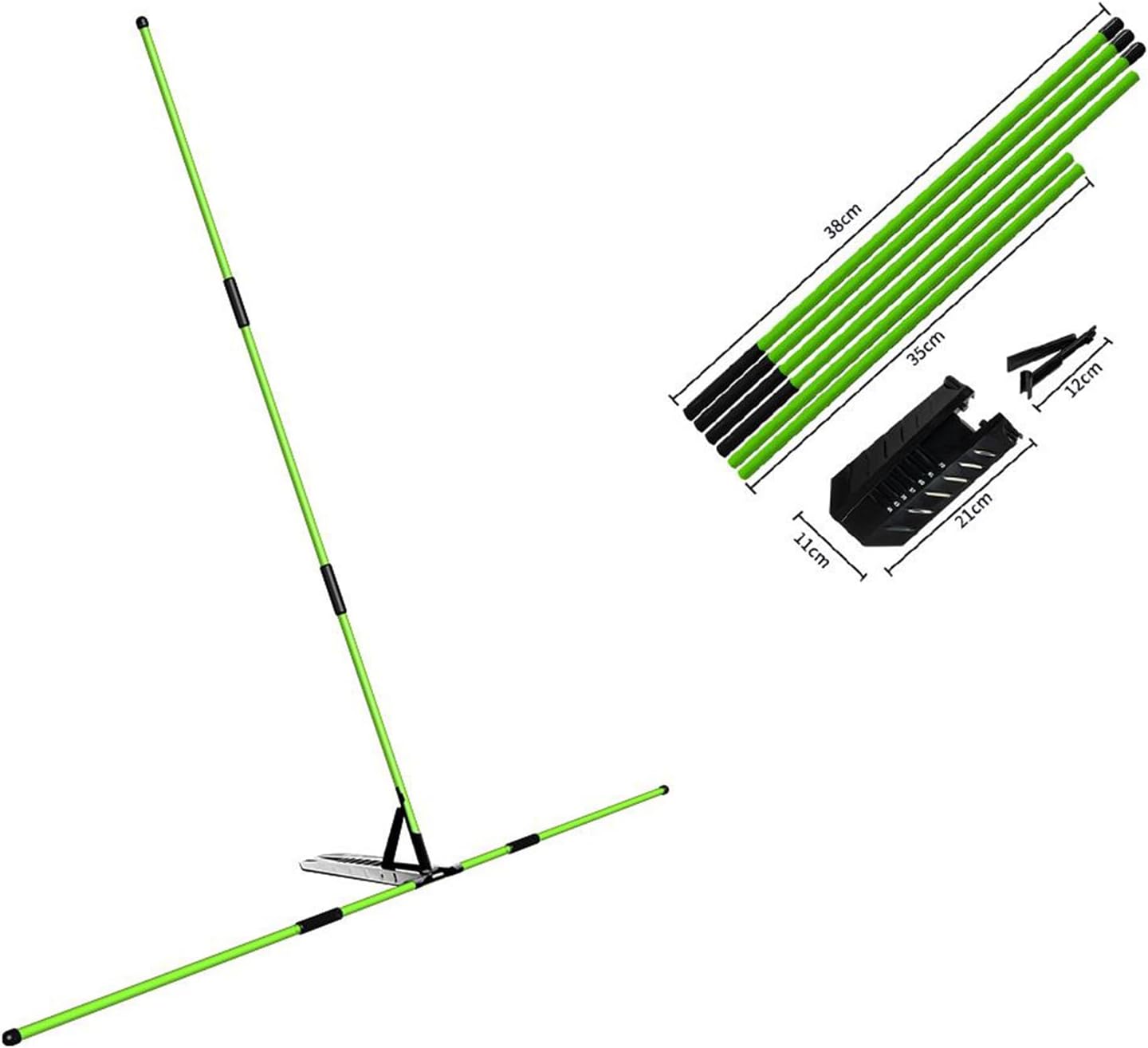 Golf Alignment Sticks - Portable Training Aid, Adjustable Practice Equipment, Carefully Designed Precision Swing Alignment Tool | Driving Range Training Improvement Gear for Men Women coachPlayer