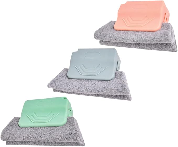 3pcs Window Groove Cleaning Brush Set for Household Crevices Precision Crevice Brushes for Sliding Door Tracks Grout and Tight Spaces Window Track Cleaner
