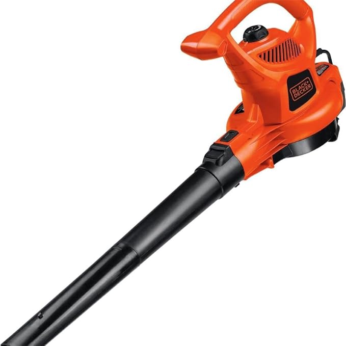 BLACK+DECKER Corded Leaf Blower Leaf Vacuum and Leaf Mulcher 3-in-1, Up to 230 MPH, 12 Amp Handheld Blower and Vacuum Combo (BV3600)