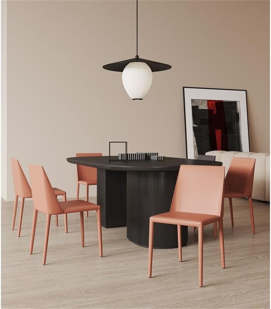 Manhattan Comfort Paris Clay Saddle Leather Dining Chair (Set of 4), Clay