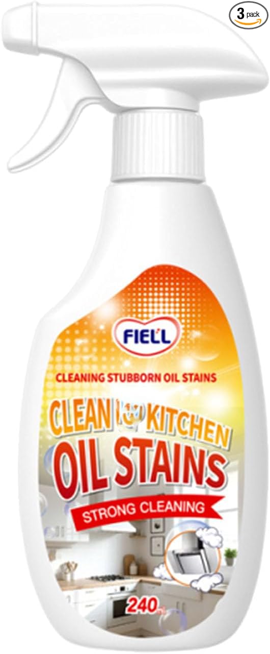 Fiell Heavy-Duty Kitchen Degreaser Foam Cleaner, 8 Fl Oz Heavy Oil Cleaner Stain, Multi Functiona Foam Cleaner Spray, Degreaser Cleaner Heavy Duty (1)
