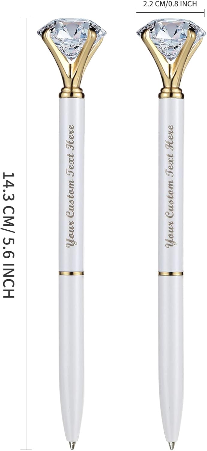 Crystal Diamond Ballpoint Pen Bling Metal Pen Office Supplies 20 Pack
