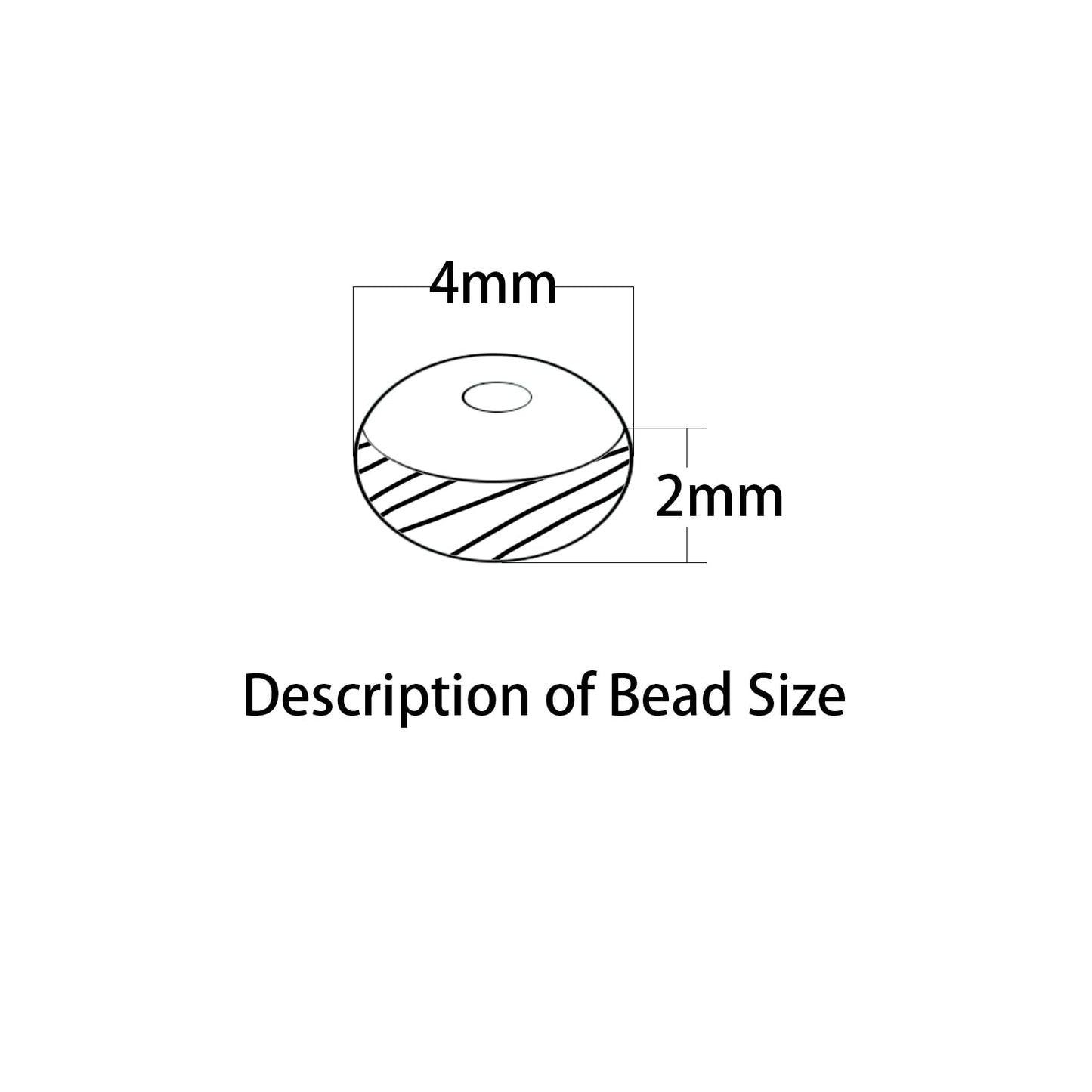 2x4MM 150PCS Galaxy Sea Sediment Impression Jade Tube Abacus Rondelle Disk Spacer Loose Beads for Jewelry Making