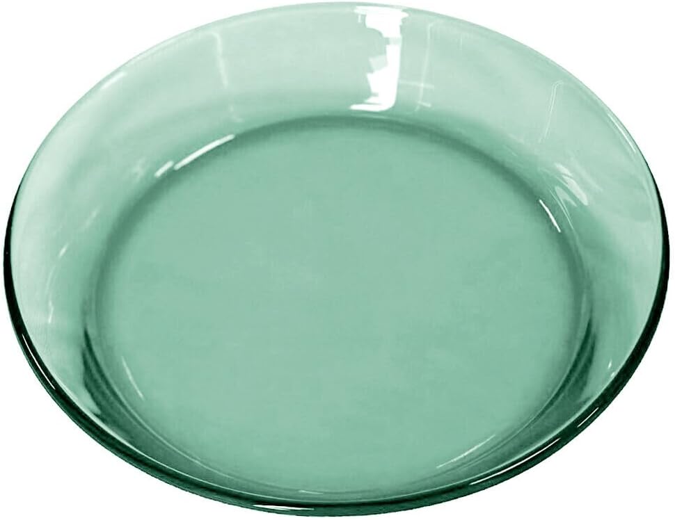STP GOODS Glass Soup and Salad Bowl with Handles, Cobalt Transparent Glass Eating Plates, Circular Dinnerware for Salad, Bread, Dinner (Green Bowl, Set of 4)