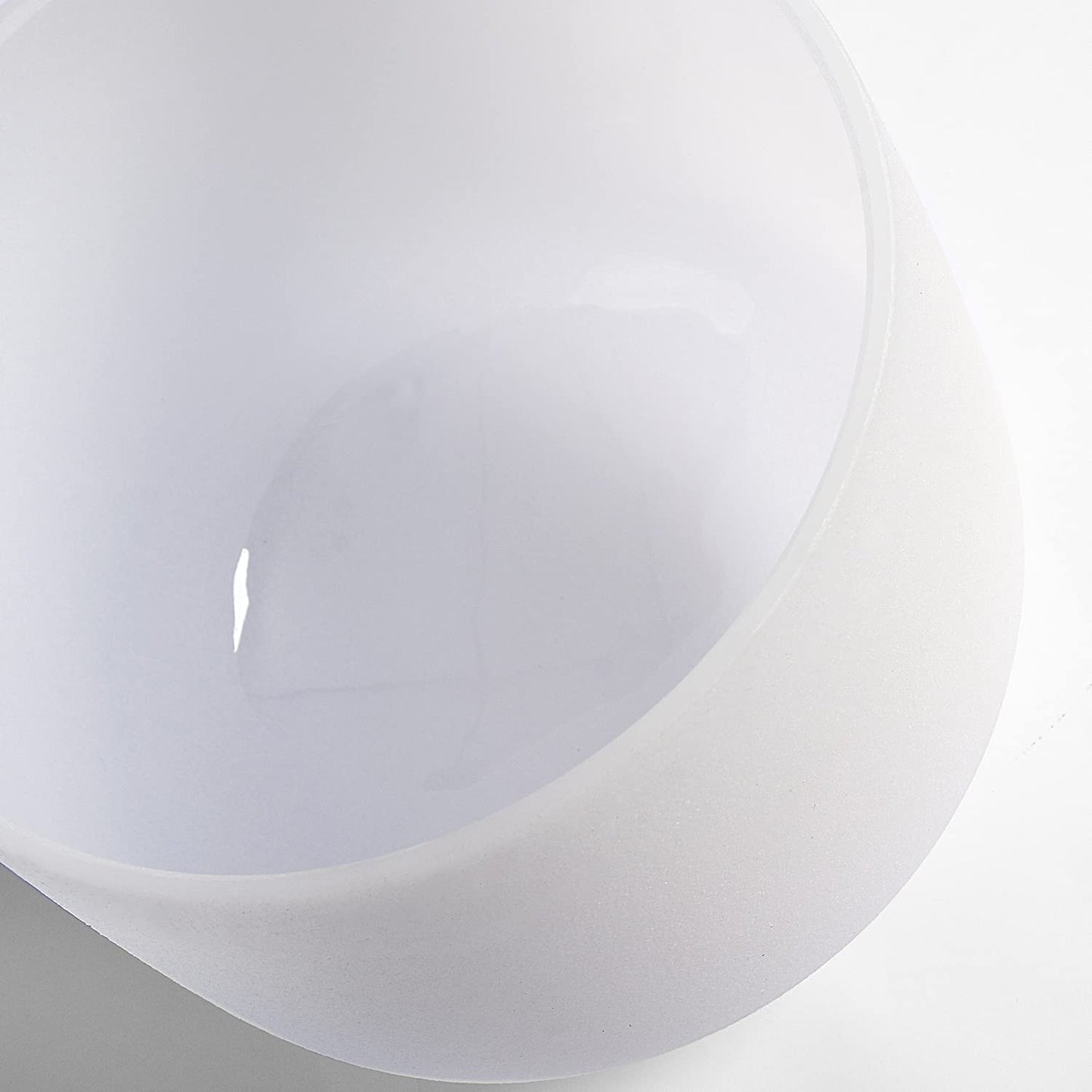 Territory E Note Solar Plexus Chakra Quartz Frosted Crystal Singing Bowl 8 Inch