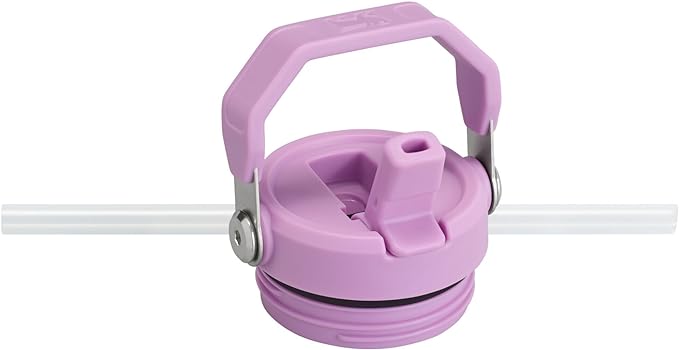 STANLEY IceFlow Flip Straw 2.0 Water Bottle 24 OZ | Built-In Straw with Larger Opening | Lightweight & Leak-Resistant | Insulated Stainless Steel | BPA-Free | Lilac